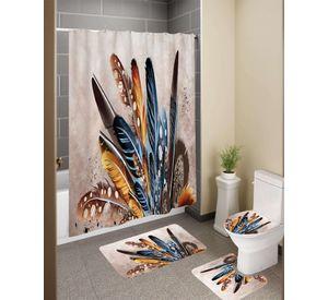 SET DE 4 PIEZAS PARA BAÑO CON ESTAMPADO 24