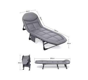 Catre Campaña Acolchado Cama Camping Plegable Outdoor