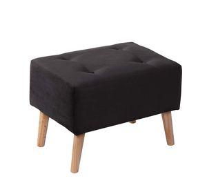 Pouf Niza Tela Velvet Negro