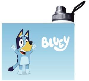 BOTELLA DE AGUA ESTAMPADA DE BLUEY, PERRO, FAMILIA, REGALO 1