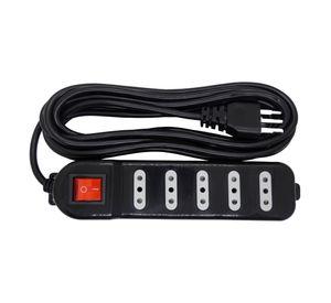 Zapatilla Eléctrica 5 Tomas Negro 5 Mts Macrotel - Sec