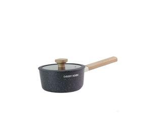 Olla Cacerola Antiadherente 18cm Con Tapa Mango Madera