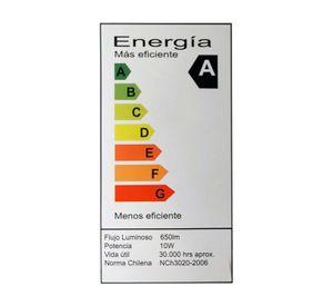 Ampolleta Led de 7W.E27.Luz Cálida/ x 6 Unidades