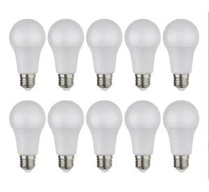 Pack 10 Ampolletas E27 9w 3000k Calida