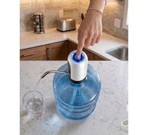 Dispensador de Agua Eléctrico Recargable USB Universal y Portátil