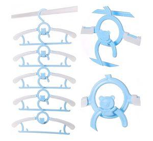 Pack 10 Ganchos Perchas Largo Adjustable Para Niños Y Bebe