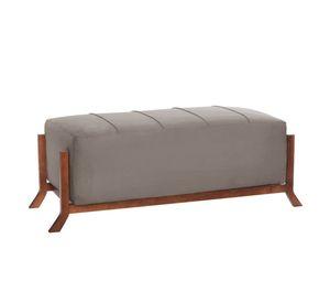 Banqueta Marsella Tela Velvet Gris