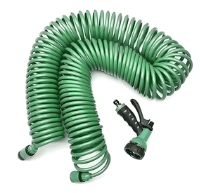 Manguera 15 mts espiral expandible casa jardin Verde