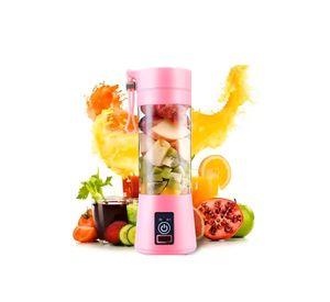 Batidora Licuadora Juguera Portátil USB Recargable 400 ML Rosa