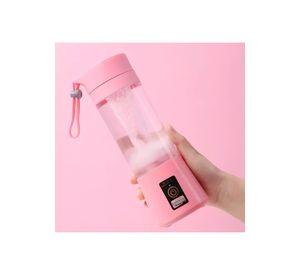 Batidora Licuadora Juguera Portátil USB Recargable 400 ML Rosa