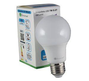 Ampolleta Led de 7W.E27.Luz Fría/ x 3 Unidades