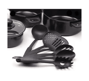 Batería Ollas Cocina Y Utensilios 13 Piezas Antiadherentes