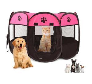 Corral Portatil 91x91x58cm Para Perros O Gatos Mascotas