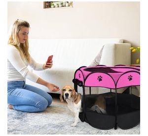 Corral Portatil 91x91x58cm Para Perros O Gatos Mascotas