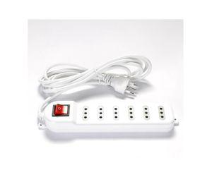 Zapatilla Alargador 3mt 6 Entradas Blanco