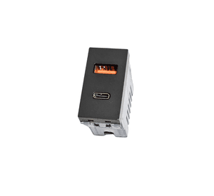 Modulo Toma USB Tipo A + C Stanford Sec Grafito