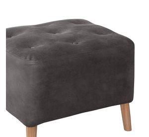 Pouf Lyon Cuero Kentucky Gris