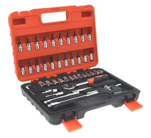 Kit Herramientas 46 Piezas Llaves Dados Y Ratchet