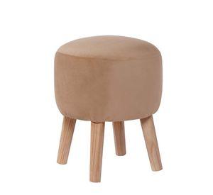Pouf Nantes Tela Velvet Beige