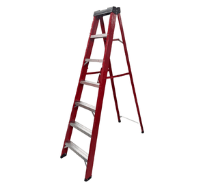 Escalera de Fibra de Vidrio Tipo Tijera 2.10 Mt