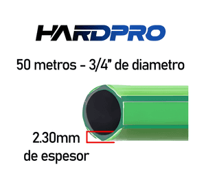 Manguera riego 50m 3/4 2.3mm reforzada proteccion UV