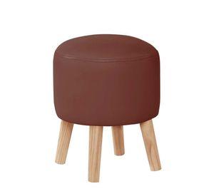 Pouf Nantes Pu Chocolate