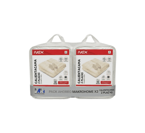 Pack X2 Calientacama 2 Plazas Nex 2x60w Cc2504 Blanco