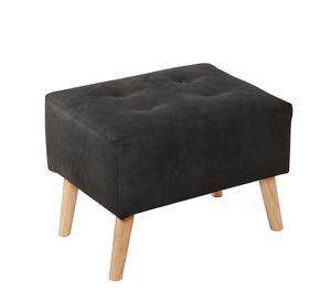 Pouf Niza Cuero Kentucky Negro