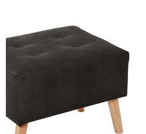 Pouf Niza Cuero Kentucky Negro