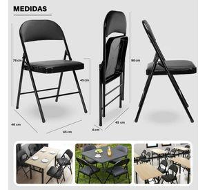 Silla Plegable Metálica Acolchada Todo Evento