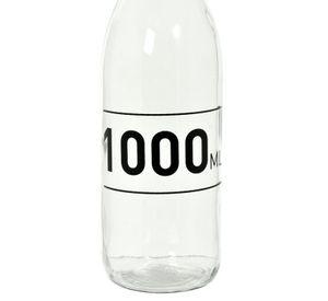 Botella Decorativa de Vidrio con Tapa Refrescante