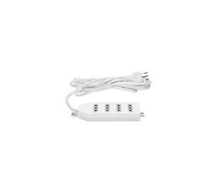 Zapatilla Alargador 3mt 4 Entradas Blanco
