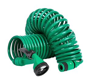 Manguera espiral expandible hogar casa jardin 15 mts Verde