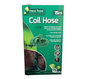 Manguera espiral expandible hogar casa jardin 15 mts Verde