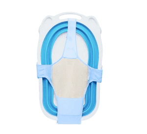 Malla Hamaca Para Bañera Tina De Bebe 4 puntas celeste