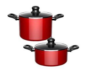 Batería de Cocina 15 Piezas Omni Red Aluminio Antiadherente
