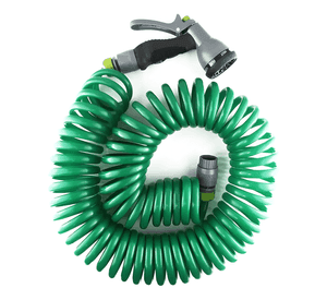 Manguera extensible con pistola 15 mts Verde