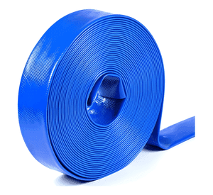 Manguera plana lisa 100 metros Azul