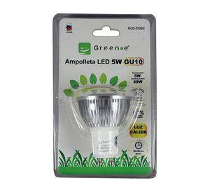 Ampolleta Led de 5W. GU10.Luz Cálida/ X 6 Unidades