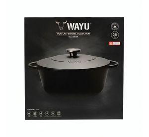 OLLA ENAMEL 28CM IRON CAST WAYU