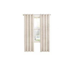 Cortina Blackout 100% 2 Paños 140x220cm Textura Lino Crudo