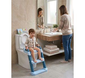 Asiento Reductor Baño Infantil Con Escalera Y Pasamanos