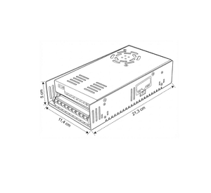 Pack 2 Fuentes de Poder 12V 33A 400W IP20 Con Ventilador