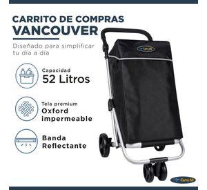 Carrito de Compras Plegable Premium Feria Bolso Cooler Black