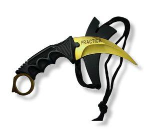 KARAMBIT ENTRENAMIENTO SIN FILO GOLD N66