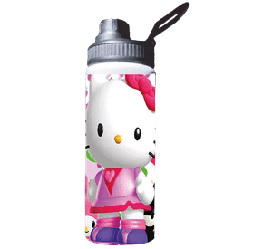 BOTELLA DE AGUA ESTAMPADA DE HELLO KITTY, LOVE, AMOR