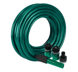 Manguera PVC jardin malla reforzada 1/2 10 metros Verde