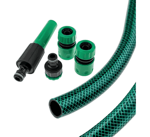 Manguera PVC jardin malla reforzada 1/2 10 metros Verde