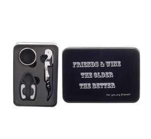 Caja Metálica 3 Accesorios Sommelier Vino Friends