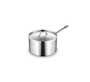 CAZO ALTO ACERO. INOX C/TAPA Y FONDO DIFUSOR 6 lts